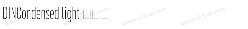 DINCondensed light字体转换